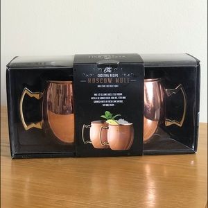 Moscow Mule Mugs, Set of Two, Stainless Steel, EUC